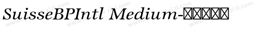 SuisseBPIntl Medium字体转换